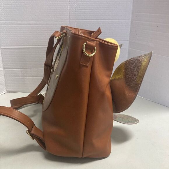 DANIELLE NICOLE Disney‎ Parks Tinkerbell Convertible Backpack Handbag Brown - Picture 3 of 12